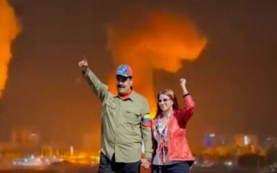 captura de Nicolás Maduro y su esposa Cilia Flores en Caracas Venezuela