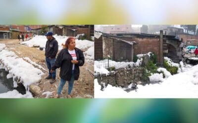Espuma contaminante en Soacha afecta viviendas del sector Villa Esperanza