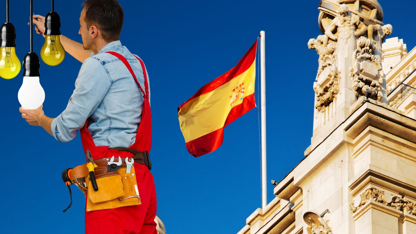 Electricista colombiano trabajando en España